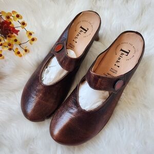 Think! Wechsel Fussbett Leather Heeled Mules
